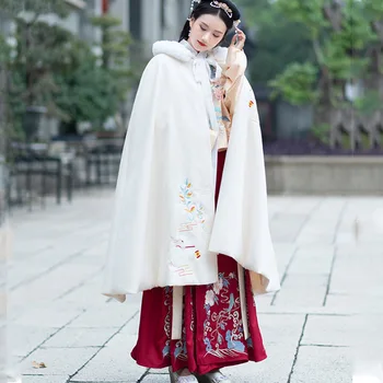 2019 New fashion Chinese style thick warm embroidery cloak jacket women Autumn Winter Hooded Retro Hanfu Cloak coat cc639
2019 New fashion Chinese style thick warm embroidery cloak jacket women Autumn Winter Hooded Retro Hanfu Cloak coat cc639