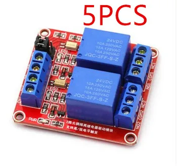 5PCS TWO 2 Channel Relay Module With Optocoupler High Low Level Trigger For Arduino DC 24V
5PCS TWO 2 Channel Relay Module With Optocoupler High Low Level Trigger For Arduino DC 24V