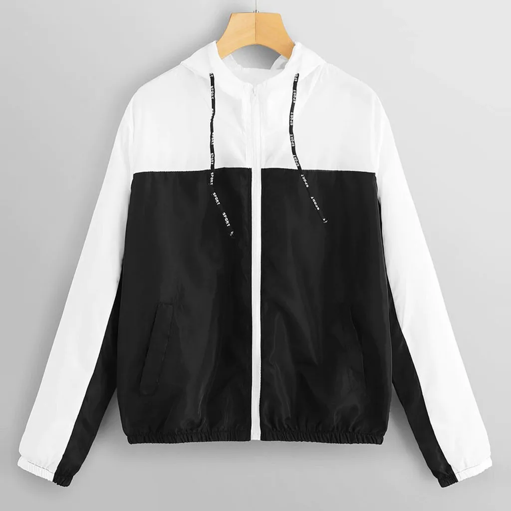 Coats and jackets women Long Sleeve Patchwork Thin Windbreaker women zip up hoodies Pockets Sport jaqueta casacas mujer
Coats and jackets women Long Sleeve Patchwork Thin Windbreaker women zip up hoodies Pockets Sport jaqueta casacas mujer