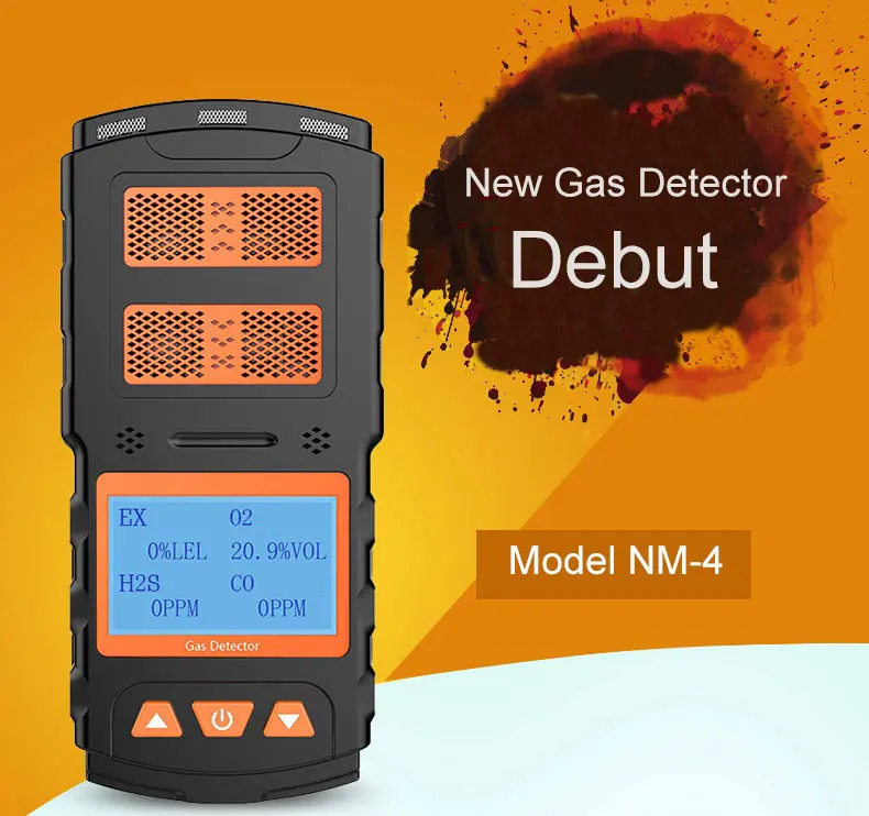 4 in 1 Portable Gas Analyzer Combustible Gas EX O2 H2S CO Gas Detector with Backlight and High Low Alarm Value Setting
4 in 1 Portable Gas Analyzer Combustible Gas EX O2 H2S CO Gas Detector with Backlight and High Low Alarm Value Setting