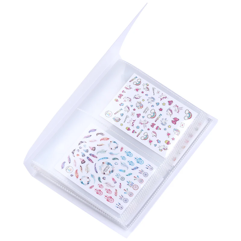 1Pcs 20 Pages 3D Nail Sticker Book Water Decal Collecting Storage Holder Nail Art Display Showing Book Container Manicure Tool
1Pcs 20 Pages 3D Nail Sticker Book Water Decal Collecting Storage Holder Nail Art Display Showing Book Container Manicure Tool
