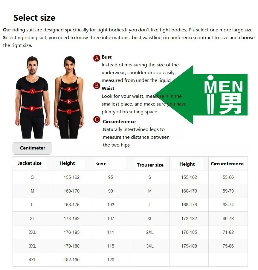 ILPALADINO select size for man