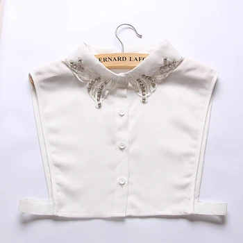 Women Rhinestone Embroidery False Collar Detachable Fake Necklace Accessories Stylish Matchable White Collar New
Women Rhinestone Embroidery False Collar Detachable Fake Necklace Accessories Stylish Matchable White Collar New