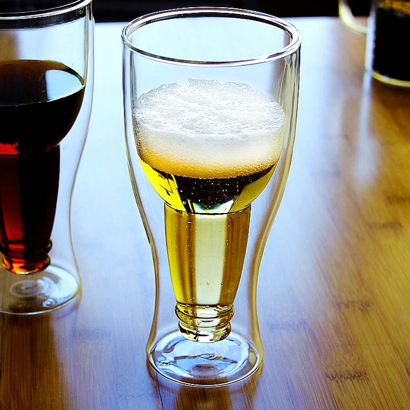 350ml Creative Upside Down Double Wall Inverted Beer Mug coffee Glass Drinking Bottle tea Steins Party Bar Drinkware 1 pc
350ml Creative Upside Down Double Wall Inverted Beer Mug coffee Glass Drinking Bottle tea Steins Party Bar Drinkware 1 pc