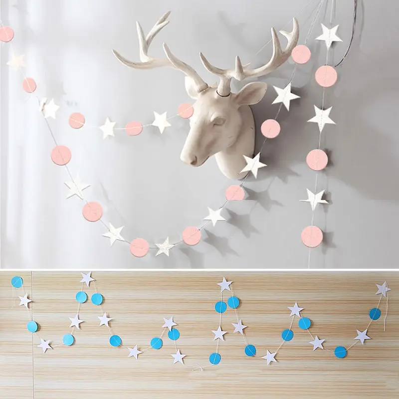 HOT 2M Pink Blue Sparkles Star Circle Paper Garland Bunting Home Door Decor Wedding Party Banner Hanging Decoration
HOT 2M Pink Blue Sparkles Star Circle Paper Garland Bunting Home Door Decor Wedding Party Banner Hanging Decoration