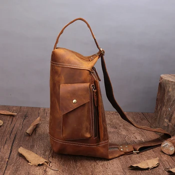 TIANHOO 2018 Fashion man bags genuine leather shoulder bag Retro out door sport bag cellphone/book package
TIANHOO 2018 Fashion man bags genuine leather shoulder bag Retro out door sport bag cellphone/book package