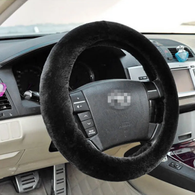 New Winter Black Charm Warm Long Wool Plush Car Steering Wheel Covers woolen Car UniversalInterior Accessory
New Winter Black Charm Warm Long Wool Plush Car Steering Wheel Covers woolen Car UniversalInterior Accessory