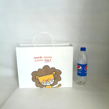 1000pcs/lot Custom Reusable gift white kraft paper shopping bag with rope handles for Promotion/advertisement/clothes/gifts
1000pcs/lot Custom Reusable gift white kraft paper shopping bag with rope handles for Promotion/advertisement/clothes/gifts