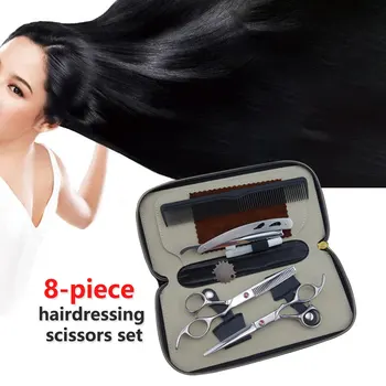 Thinning scissors set flat cut straight cut teeth cut hairdressing scissors 8 sets of professional hairdressing scissors set
Thinning scissors set flat cut straight cut teeth cut hairdressing scissors 8 sets of professional hairdressing scissors set