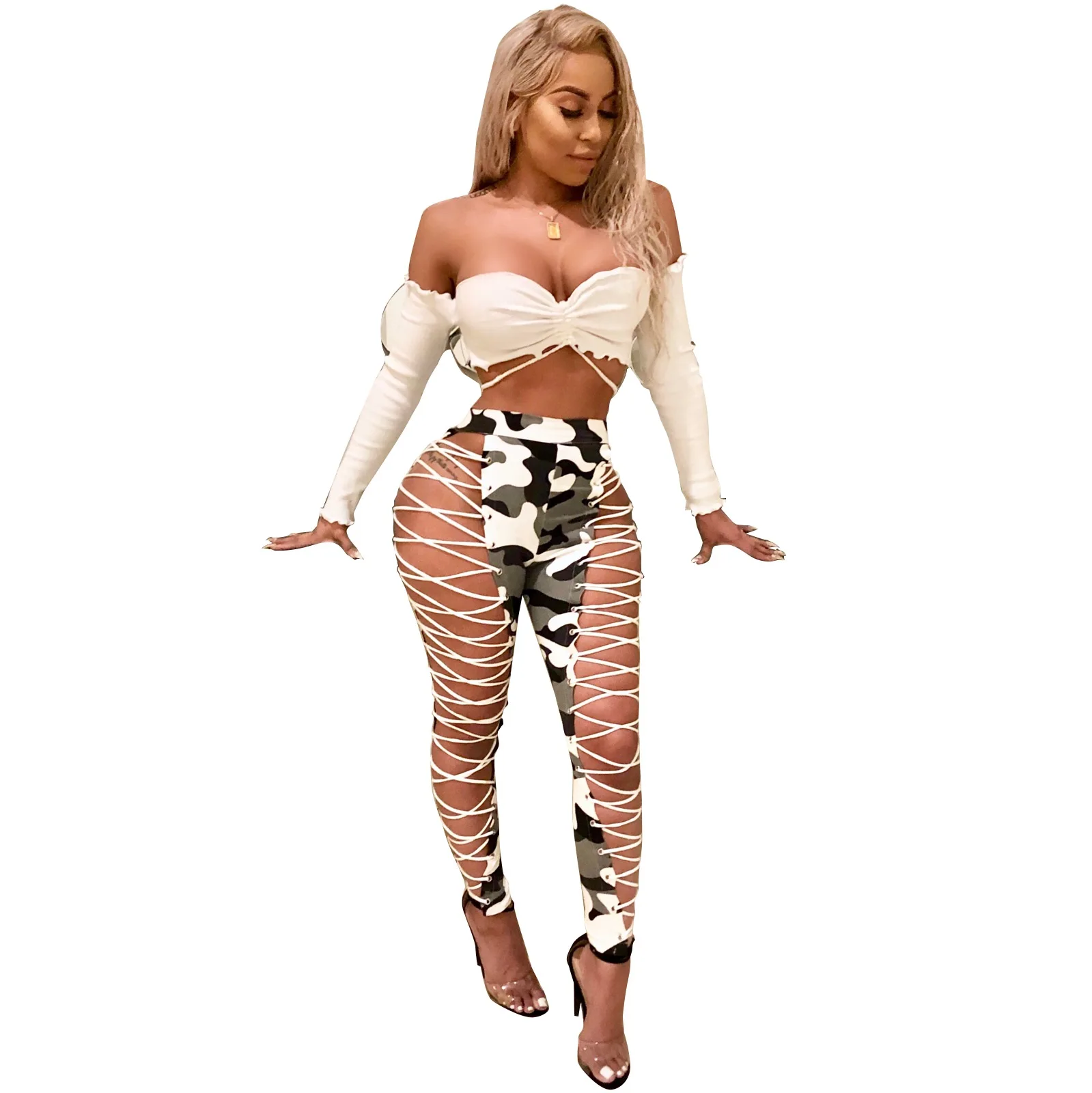 Sexy Hollow Out Lace Up Black Bandage Slim High Waist Pants Hip Hop Long Pant Club Party Trousers Women Eyelets PU Leather Pants
Sexy Hollow Out Lace Up Black Bandage Slim High Waist Pants Hip Hop Long Pant Club Party Trousers Women Eyelets PU Leather Pants