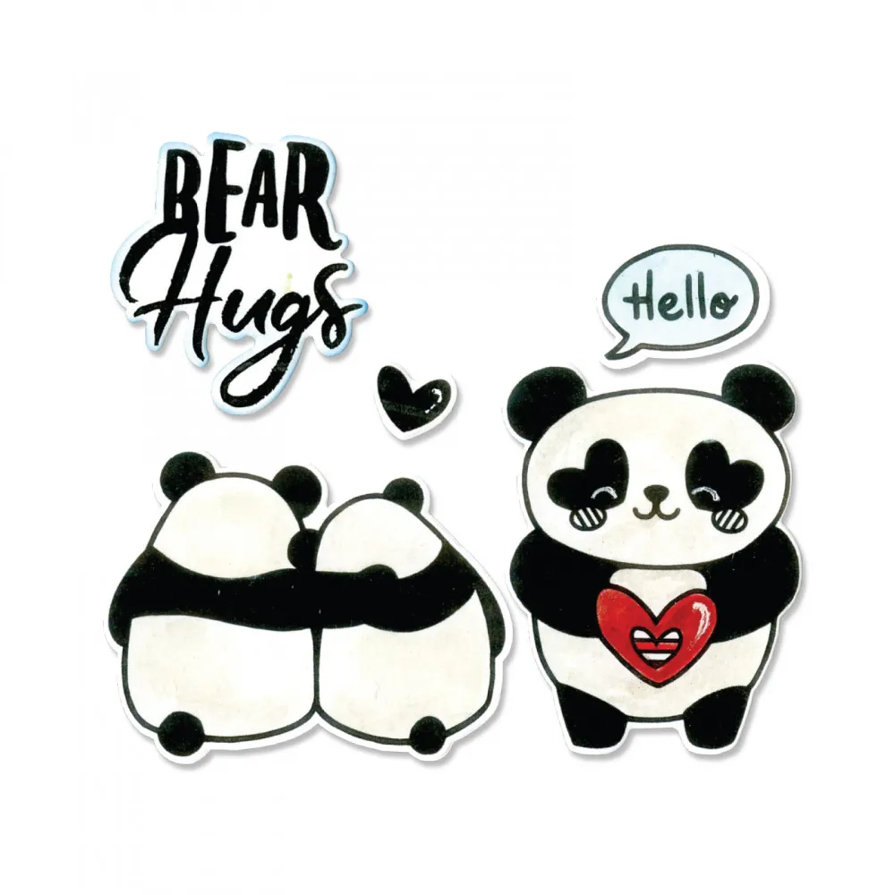 Panda Bear Hugs Metal Cutting Dies and Clear Stamp DIY Stencil For Scrapbooking Album Photo Paper Cards Crafts Decorative New
Panda Bear Hugs Metal Cutting Dies and Clear Stamp DIY Stencil For Scrapbooking Album Photo Paper Cards Crafts Decorative New