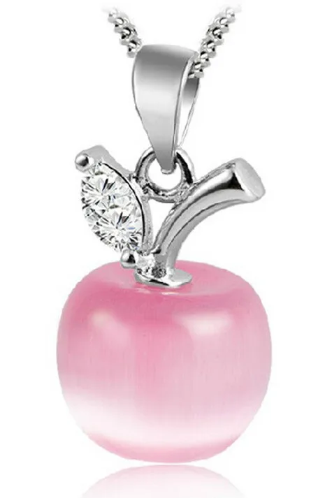 opal pink Apple pendant necklace 2017 new arrivals wedding necklace crystal jewelry free shipping
opal pink Apple pendant necklace 2017 new arrivals wedding necklace crystal jewelry free shipping