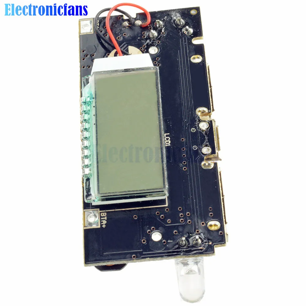 Dual USB 5V 1A 2.1A Mobile Power Bank 18650 Battery Charger PCB Power Module Accessories LCD Charging Module For Phone DIY
Dual USB 5V 1A 2.1A Mobile Power Bank 18650 Battery Charger PCB Power Module Accessories LCD Charging Module For Phone DIY