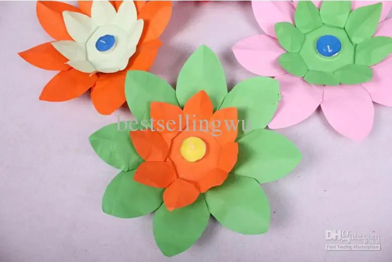 30pcs 20pcs Lotus lamp Wishing Lotus Light Water lanterns floating water light candle light