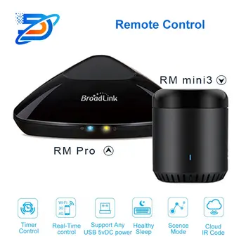 Original Broadlink RMPro+ or RMmini3 Universal Remote Controller Smart Home Automation WiFi+IR+RF control Via IOS Android
Original Broadlink RMPro+ or RMmini3 Universal Remote Controller Smart Home Automation WiFi+IR+RF control Via IOS Android