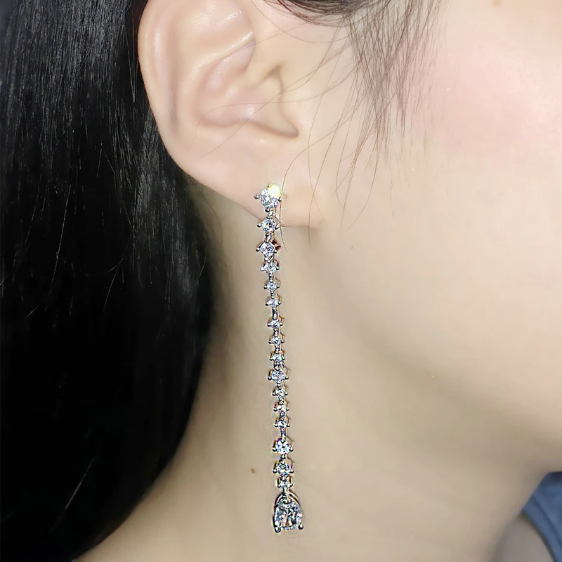 Double Fair Elegant Ear Line Waterdrop CZ Imitation Pearls White Gold Color Long Tassel Earring For Women Fashion Jewelry KBE433
Double Fair Elegant Ear Line Waterdrop CZ Imitation Pearls White Gold Color Long Tassel Earring For Women Fashion Jewelry KBE433