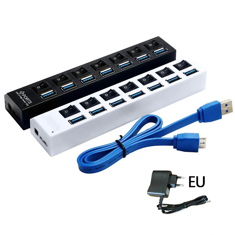 USB Hub USB Splitter Multiple USB C Hub 3.0 Micro 4/7 Port Hab Splitters With Power Adapter 5Gbps High Speed type c Hub For PC
USB Hub USB Splitter Multiple USB C Hub 3.0 Micro 4/7 Port Hab Splitters With Power Adapter 5Gbps High Speed type c Hub For PC