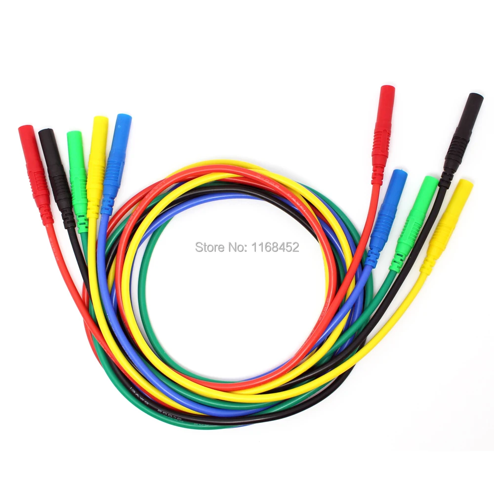 TL320 1.0meter High Quality 13AWG flexible silicone test leads 4mm straight Plug on both ends
TL320 1.0meter High Quality 13AWG flexible silicone test leads 4mm straight Plug on both ends