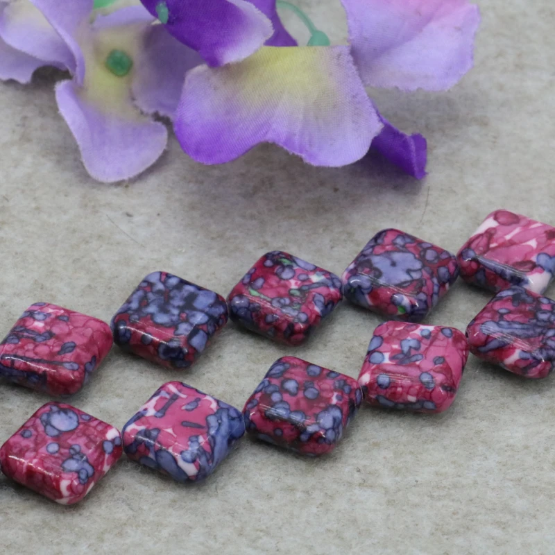 Square diagonal shape Riverstones loose beads 14mm DIY 15 inches Color options Suitable jewelry making design bracelets&necklace
Square diagonal shape Riverstones loose beads 14mm DIY 15 inches Color options Suitable jewelry making design bracelets&necklace