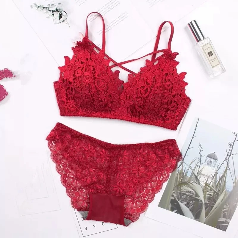 lingerie bra set wire free lenceria sexy bielizna damskakompletyCup AB lace top wine red lenceria lace underwearset 2019 Push Up
lingerie bra set wire free lenceria sexy bielizna damskakompletyCup AB lace top wine red lenceria lace underwearset 2019 Push Up