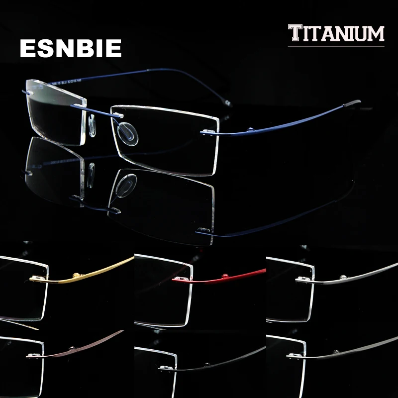 Man Women Memory Titanium Rimless Eyeglass Frames for Men Flexible Spectacles Glasses Eyewear Rx Clear Lens oculos de grau
Man Women Memory Titanium Rimless Eyeglass Frames for Men Flexible Spectacles Glasses Eyewear Rx Clear Lens oculos de grau