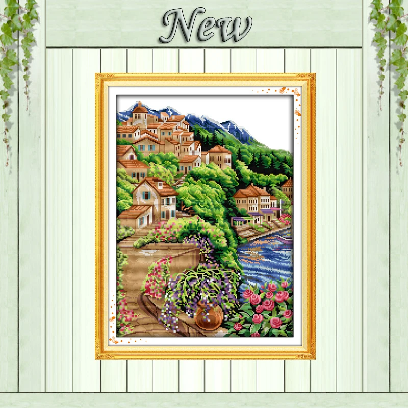 Sea and hill hometown,Counted Printed on canvas DMC 11CT 14CT Cross Stitch kits,needlework Sets embroidery,The beach house home
Sea and hill hometown,Counted Printed on canvas DMC 11CT 14CT Cross Stitch kits,needlework Sets embroidery,The beach house home