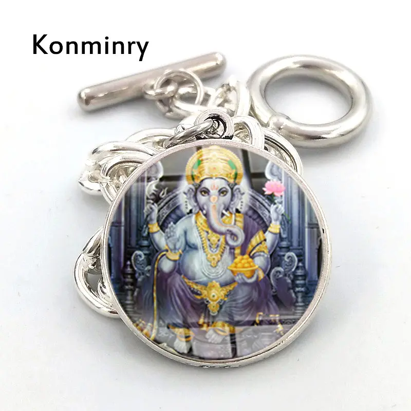 Konminry Classic Religious Charms Ganesh/Shiva/Brahma Bracelet For Women Men Glass Dome Indian Hinduism Picture Bracelets
Konminry Classic Religious Charms Ganesh/Shiva/Brahma Bracelet For Women Men Glass Dome Indian Hinduism Picture Bracelets
