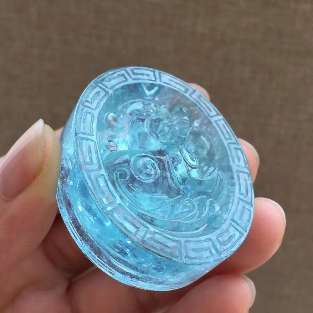 Aquamarine Neckalce Fine Jewelry 100% Natural Blue Aquamarine Carved 40.6grams Female Women's Gemstones Pendant Necklaces
Aquamarine Neckalce Fine Jewelry 100% Natural Blue Aquamarine Carved 40.6grams Female Women's Gemstones Pendant Necklaces