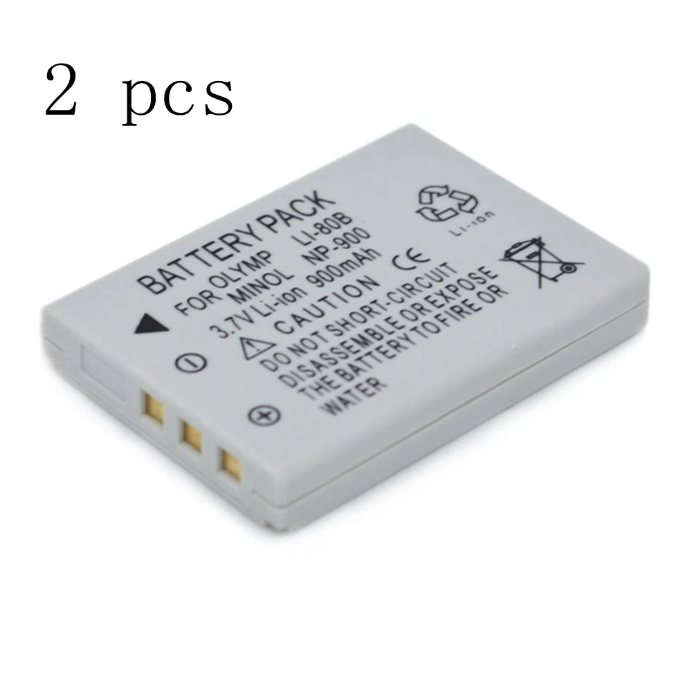 WHCYonline 2 шт. 900 мАч Li-80B Li 80B NP-900 NP Аккумулятор для фотоаппарата Olympus T-110 T110 T100 |