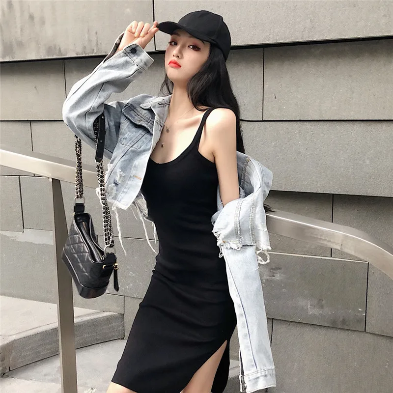 Women Slip Dress Sets Female 2018 Autumn Sexy Spaghetti Straps Pencil Dress Vintage Denim Jacket Sexy Casual Two Pieces Sets
Women Slip Dress Sets Female 2018 Autumn Sexy Spaghetti Straps Pencil Dress Vintage Denim Jacket Sexy Casual Two Pieces Sets
