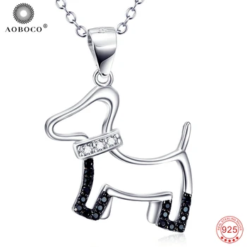 925 Sterling Silver Cute Puppy Dog Pendants Necklaces Fashion White & Black Crystal Classic Jewelry For Women GNX9892
925 Sterling Silver Cute Puppy Dog Pendants Necklaces Fashion White & Black Crystal Classic Jewelry For Women GNX9892