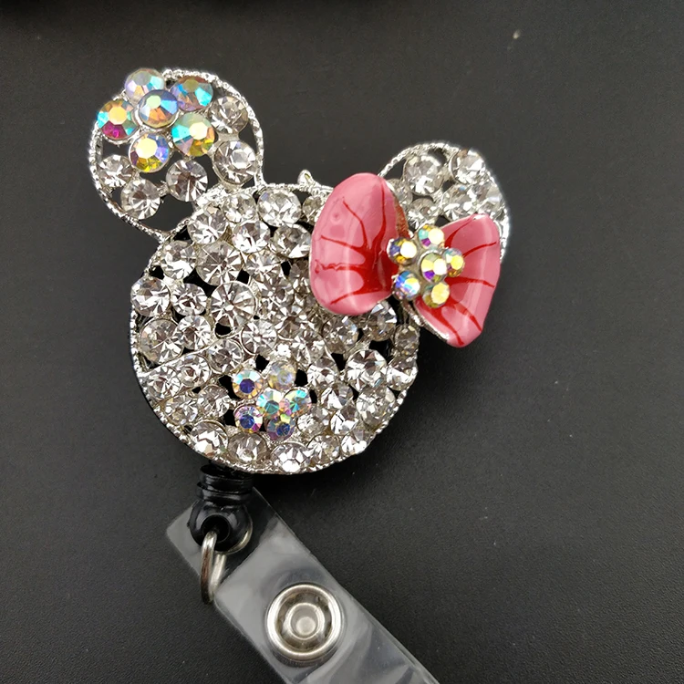10 pcs/lot white bow minie mouse heard Retractable working Id badge holder,medical id badge reel
10 pcs/lot white bow minie mouse heard Retractable working Id badge holder,medical id badge reel