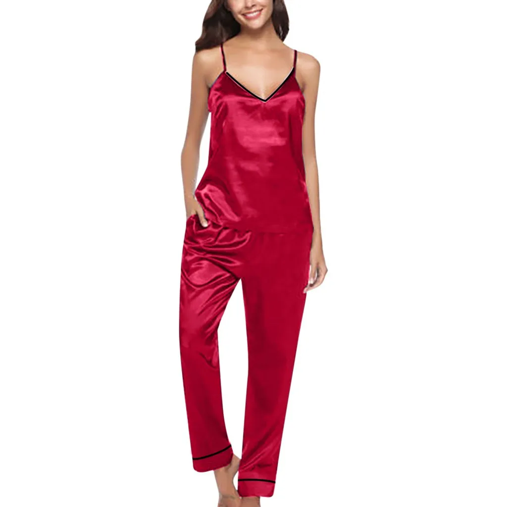 women set Sleeveless Pants Pajamas Button two piece set Sleepwear Set Ladies suit home suit women clothes 2019 #422
women set Sleeveless Pants Pajamas Button two piece set Sleepwear Set Ladies suit home suit women clothes 2019 #422