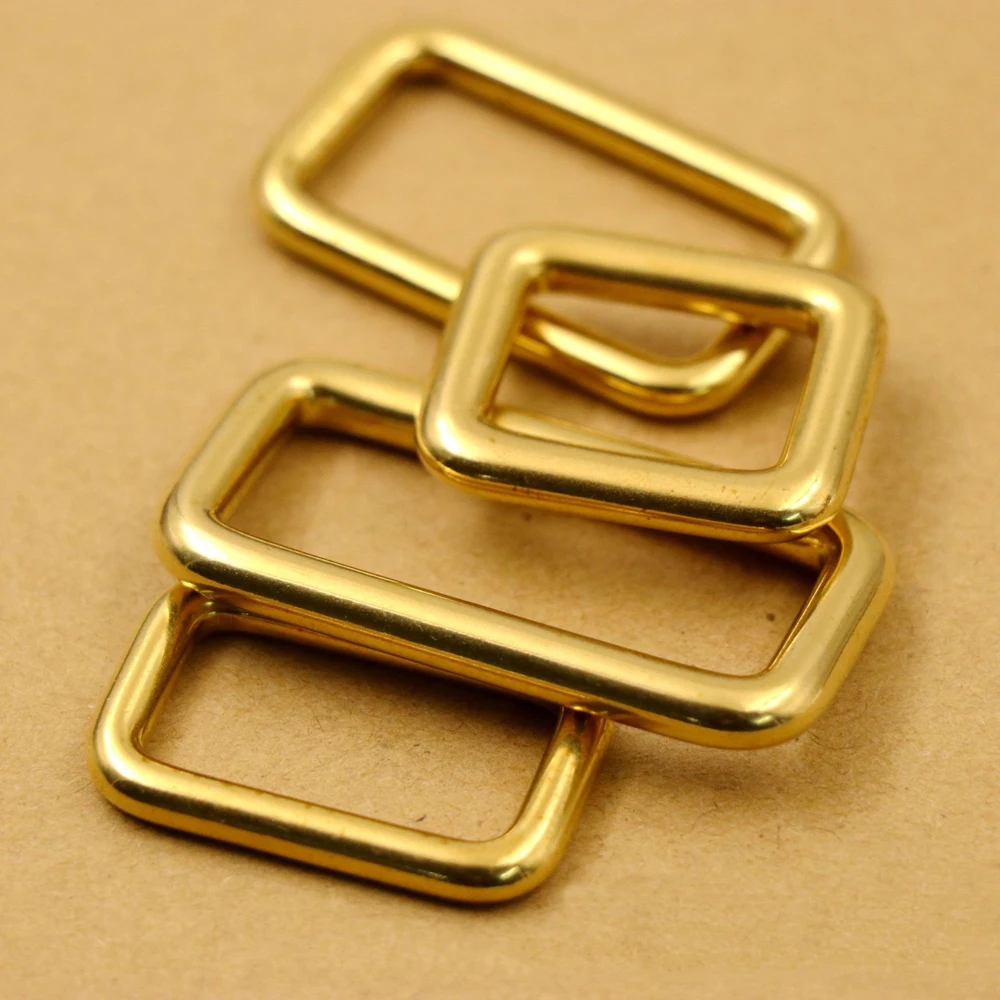 DIY leather craft solid brass rectangle no open end ring bag belt metal hardware 6pcs/lot
DIY leather craft solid brass rectangle no open end ring bag belt metal hardware 6pcs/lot