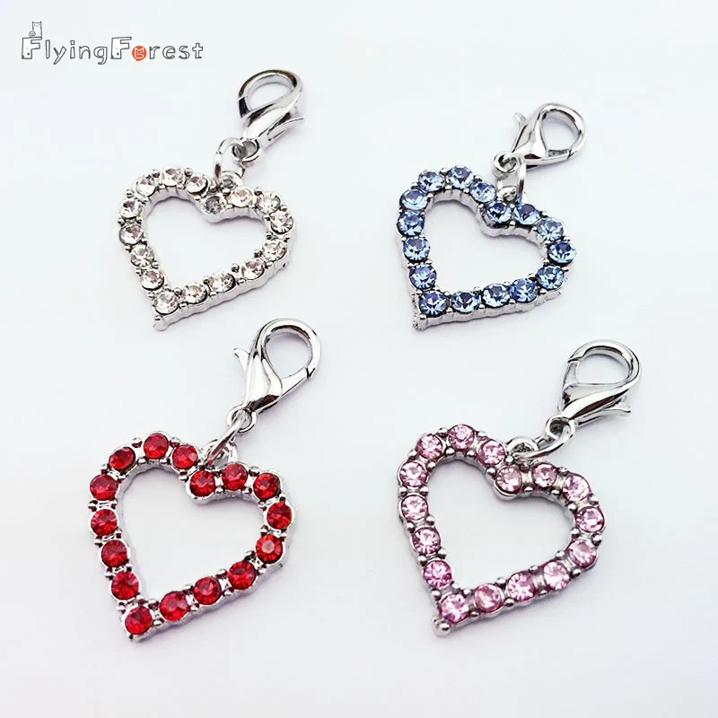 4 Colour DIY classic Lovely Heart-shaped pendant key chain rhinestones charm For bags dogs Wholesale and drop shipping
4 Colour DIY classic Lovely Heart-shaped pendant key chain rhinestones charm For bags dogs Wholesale and drop shipping