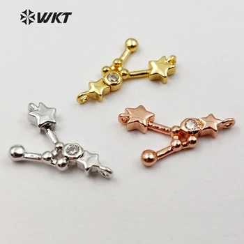 JF143 Fashion Simple Element Shape Cubic Zirconia Connector For Women Jewelry Design Connector Micro Pave Findings 7*17mm
JF143 Fashion Simple Element Shape Cubic Zirconia Connector For Women Jewelry Design Connector Micro Pave Findings 7*17mm