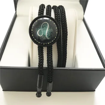 Wholesale 12 Constellation Star Zodiac Sign Bolo Tie Leo Pattern Fashion Jewelry Bow Ties Neck Wear Office Clothing Necklace
Wholesale 12 Constellation Star Zodiac Sign Bolo Tie Leo Pattern Fashion Jewelry Bow Ties Neck Wear Office Clothing Necklace