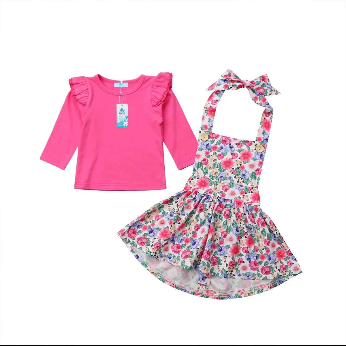 Baby Clothes Toddler Girls Kids Girls Pullover Top+Floral Strap Dress 2PCS Outfits Size 0-24M
Baby Clothes Toddler Girls Kids Girls Pullover Top+Floral Strap Dress 2PCS Outfits Size 0-24M