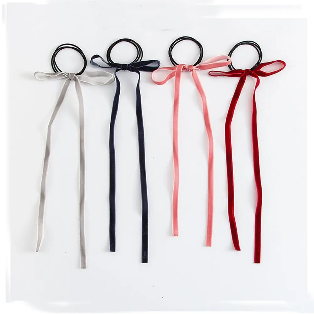 Fashion 5 Color Girls Lovely Bowknot Elastic Hair Band Long Ribbon Tassels Hair Rope Hair Accessories Hot Gift 
Fashion 5 Color Girls Lovely Bowknot Elastic Hair Band Long Ribbon Tassels Hair Rope Hair Accessories Hot Gift