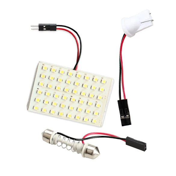 VODOOL T10 48 LED 5000K Dome Festoon Interior Bulb Roof Light with Adapter Festoon Base Car-styling LED Car Interior Light
VODOOL T10 48 LED 5000K Dome Festoon Interior Bulb Roof Light with Adapter Festoon Base Car-styling LED Car Interior Light