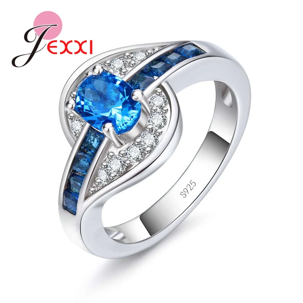 Shiny 925 Sterling Silver S Shape Blue Crystal Gifts AAA Cubic Zirconia Ring Anel Anillo For Women Girls Size 5-11 Present
Shiny 925 Sterling Silver S Shape Blue Crystal Gifts AAA Cubic Zirconia Ring Anel Anillo For Women Girls Size 5-11 Present