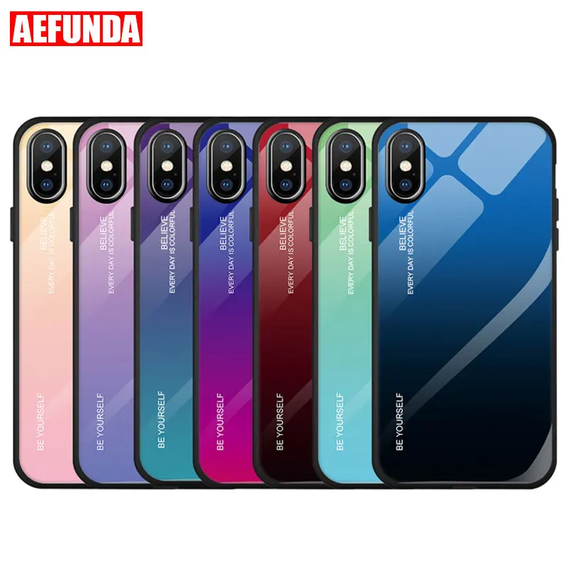 Gradient Color Tempered Glass Phone Case For iPhone X XS Max XR 11 Pro 7 8 Plus 6 S 6S Coque Cases Luxury Blue Ray Aurora Cover
Gradient Color Tempered Glass Phone Case For iPhone X XS Max XR 11 Pro 7 8 Plus 6 S 6S Coque Cases Luxury Blue Ray Aurora Cover