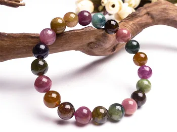 9.5mm Genuine Colorful Natural Tourmaline Quartz Bracelets For Women Crystal Round Bead Bracelet
9.5mm Genuine Colorful Natural Tourmaline Quartz Bracelets For Women Crystal Round Bead Bracelet