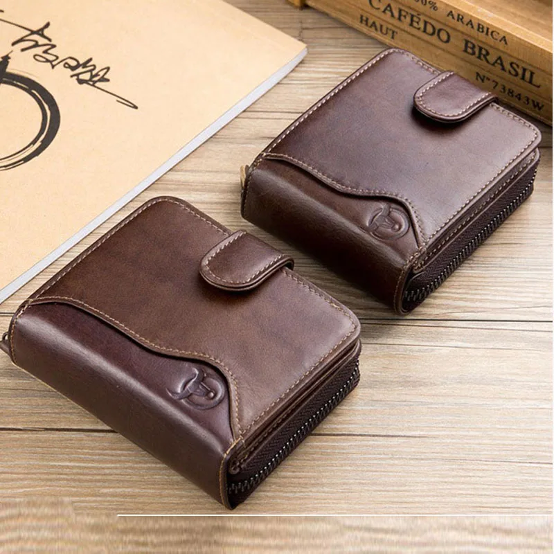 BULLCAPTAIN Genuine Leather Zipper Credit Card Holder ID And clutch Designer Wallet High Quality High capacity Mens Wallet
BULLCAPTAIN Genuine Leather Zipper Credit Card Holder ID And clutch Designer Wallet High Quality High capacity Mens Wallet