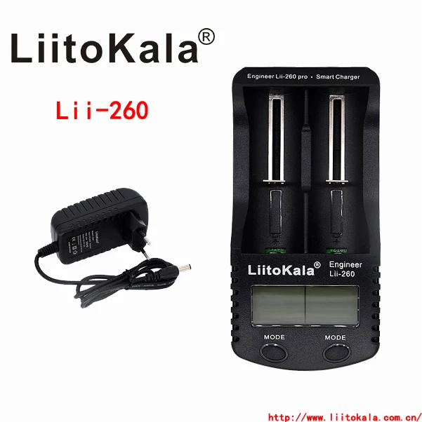 Liitokala lii-260 18650/26650/16340 Lithium Battery Charger,Detection of Battery Capacity/internal resistance/voltage+ adapter
Liitokala lii-260 18650/26650/16340 Lithium Battery Charger,Detection of Battery Capacity/internal resistance/voltage+ adapter