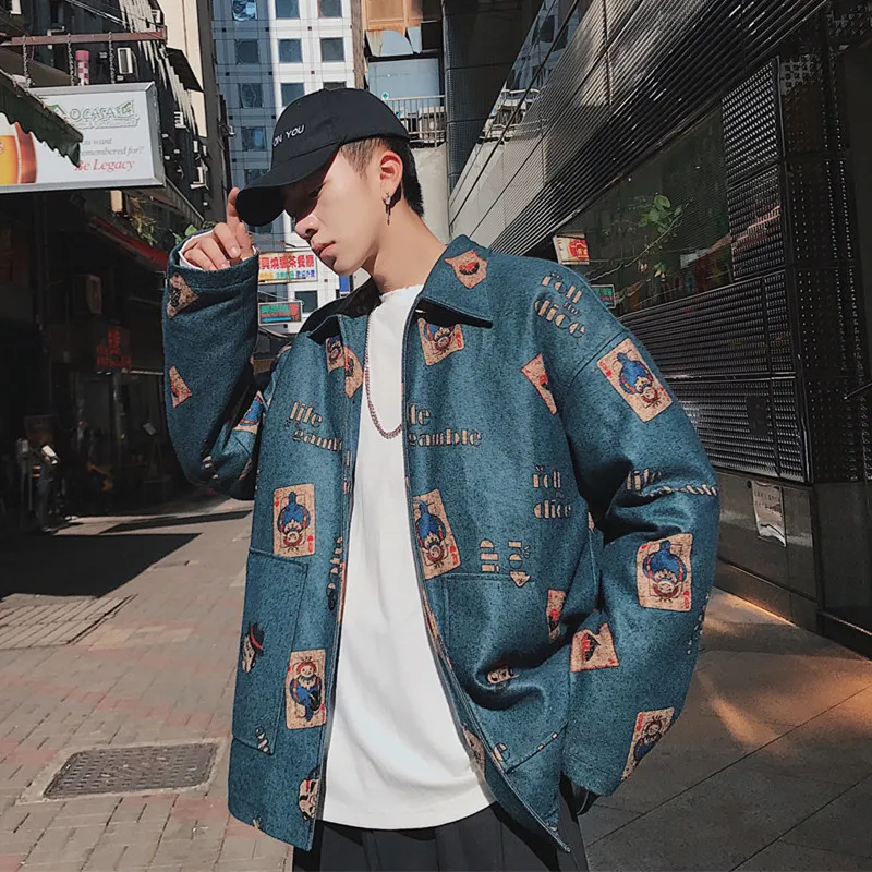 2018 New Men's Fashion Trend Printing Bomber Streetwear Jackets Casual Coats Loose Windbreaker High-quality Outerwear Size M-XL
2018 New Men's Fashion Trend Printing Bomber Streetwear Jackets Casual Coats Loose Windbreaker High-quality Outerwear Size M-XL