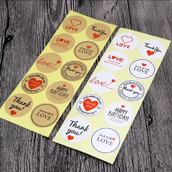 100PCS/lot Vintage Love Thank you Round Kraft Seal sticker For handmade products Label
100PCS/lot Vintage Love Thank you Round Kraft Seal sticker For handmade products Label