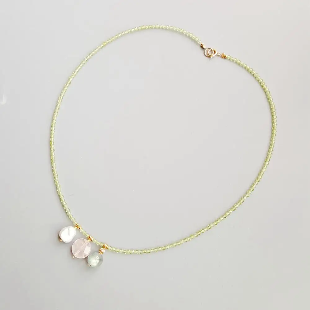 Lii Ji Genuine Stone Peridot Rose Quartz Labradorite Freshwater Pearl Charms S925 Clasp Delicated Handmade Necklace
Lii Ji Genuine Stone Peridot Rose Quartz Labradorite Freshwater Pearl Charms S925 Clasp Delicated Handmade Necklace