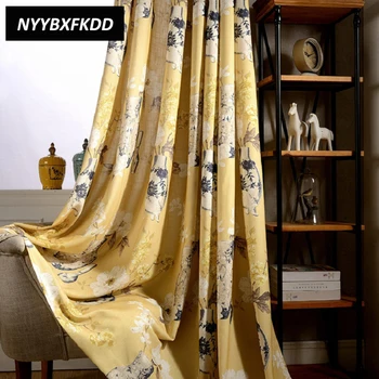 Yellow Brown Printed Pastoral Polyester Cotton Curtains Cloth For Bedroom Living Room Window Treatments Fine Floral Curtain Home
Yellow Brown Printed Pastoral Polyester Cotton Curtains Cloth For Bedroom Living Room Window Treatments Fine Floral Curtain Home