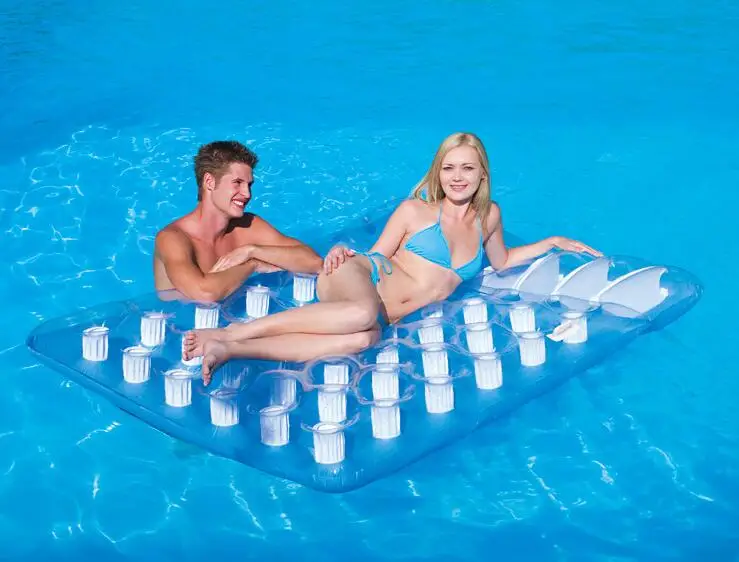 Summer Fun Island Safety Bestway Thirty-Six Hole 2 Person PVC Inflatable Floating Mat Pool Floating Bed Beach Mat with a Pillow
Summer Fun Island Safety Bestway Thirty-Six Hole 2 Person PVC Inflatable Floating Mat Pool Floating Bed Beach Mat with a Pillow